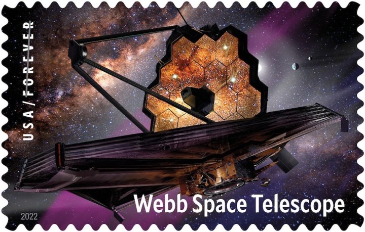 The James Webb Space Telescope Forever stamp.