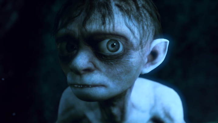 A close-up of Gollum.