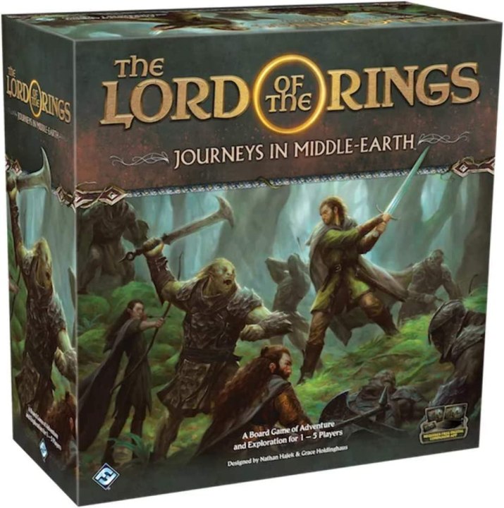 The Lord of the Rings Journeys in Middle-Earth game on a white background.