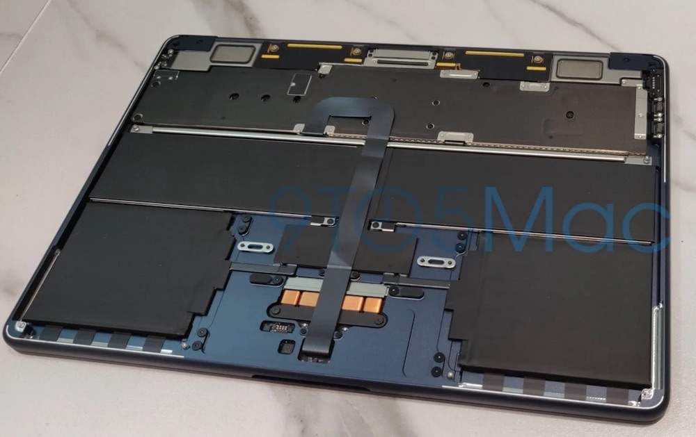 The inside of Apple's M2 MacBook Air.