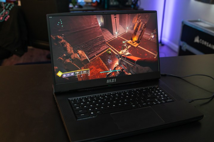 Destiny 2 in esecuzione sul laptop MSI GT77 Titan.