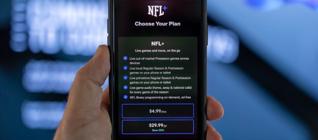NFL Plus on an iPhone.