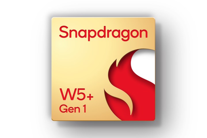 Rendering ufficiale del prodotto del chip Snapdragon W5+ Gen 1 di Qualcomm.