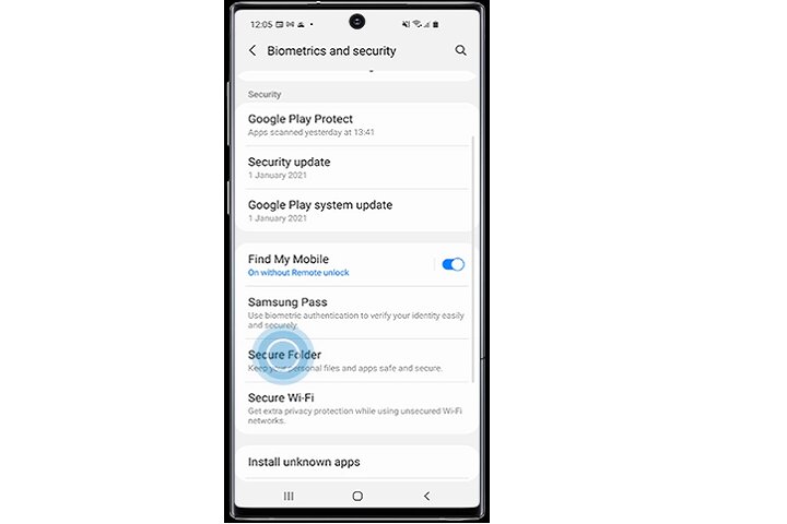 Samsung Secure Folder. 