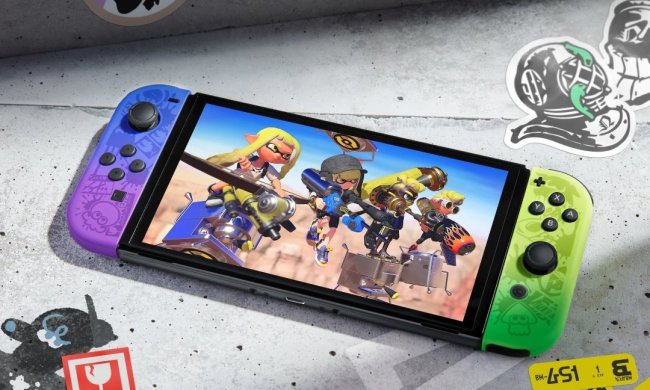 The new Nintendo Switch OLED Splatoon 3 model.