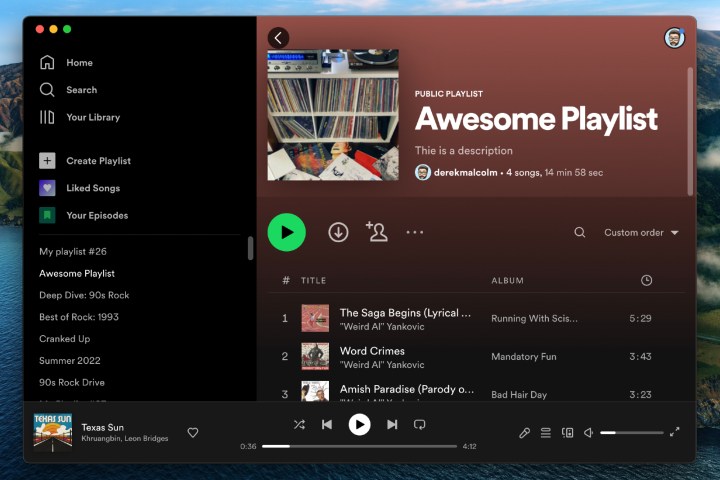 How to create a playlist in Spotify.