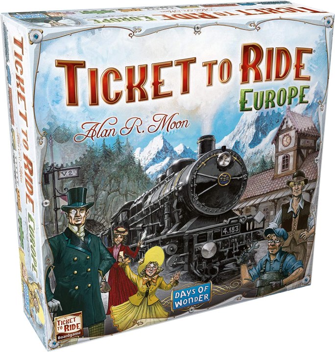 Ticket to Ride board game on a white background.