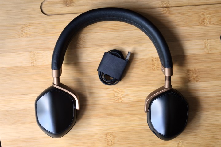 V-Moda S-80 seen with include charging cable.