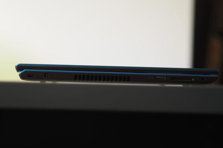 VAIO FE 14.1 left side view showing vent and ports.