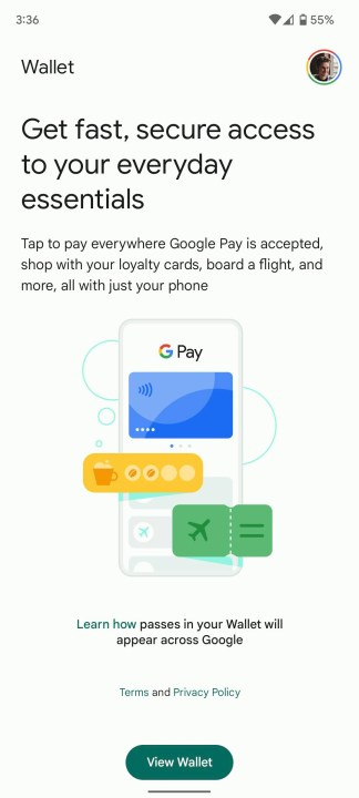 Google Wallet App nuevo lanzamiento android capturas de pantalla 9