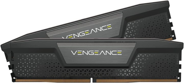 Two black Corsair Vengeance DDR5 RAM sticks