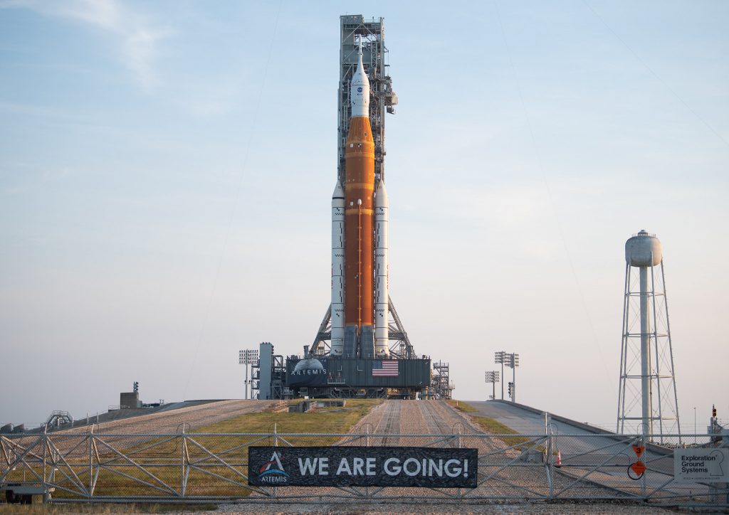Countdown for the first launch of NASA's new rocket begins
