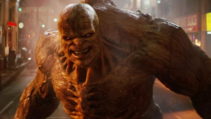 The Abomination bearing its teeth in The Incredible Hulk.