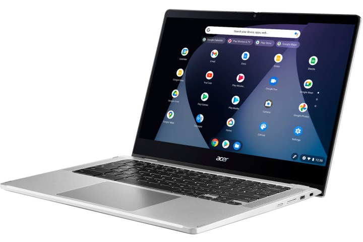 The Acer Chromebook Spin 514 2-in-1 in laptop mode.