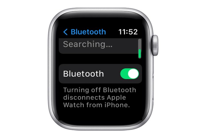 Toggle Apple Watch Bluetooth.