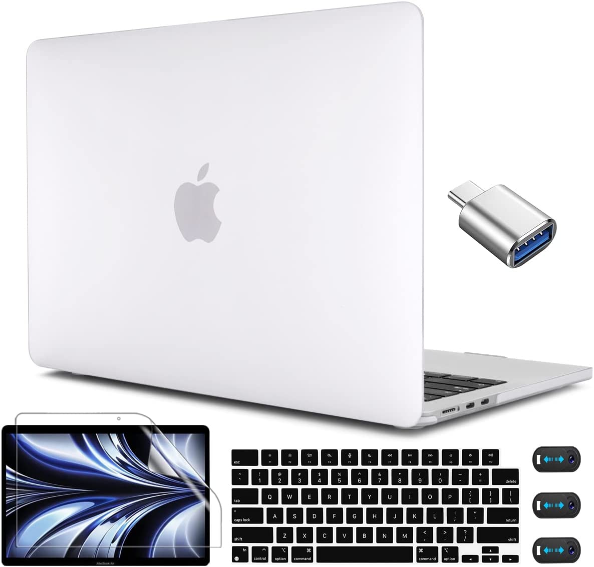 El estuche y el kit Cisshook Hard Shell MacBook Air.