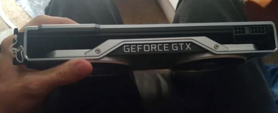 An Nvidia GeForce GTX 2080 graphics card.