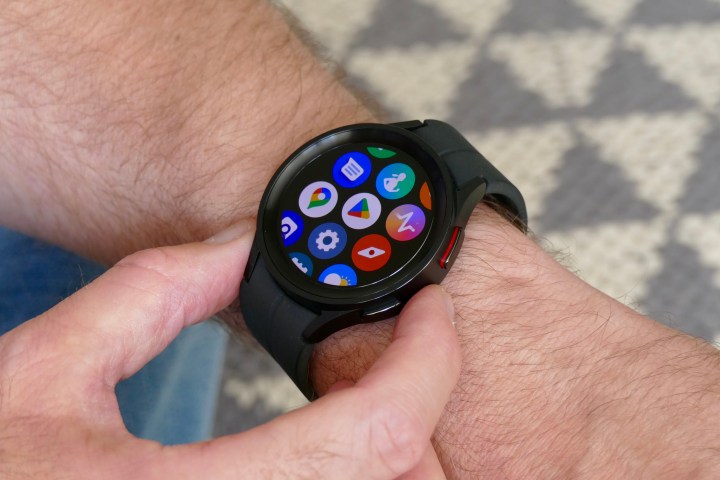 App screen on the Galaxy Watch 5 Pro.