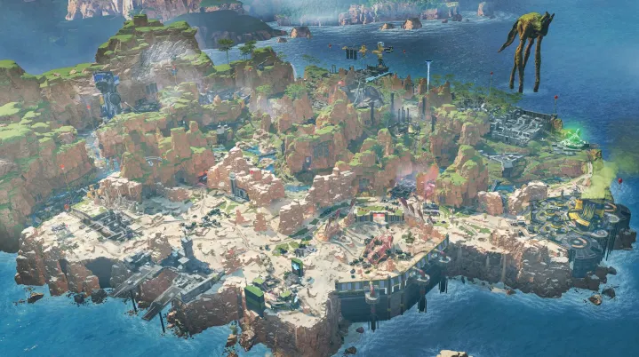 Взгляните на переработанную карту Каньона Кингс в Apex Legends с высоты птичьего полета.