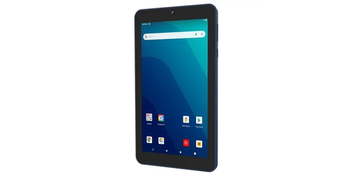 Onn 7-inch tablet at a side angle on a white background.