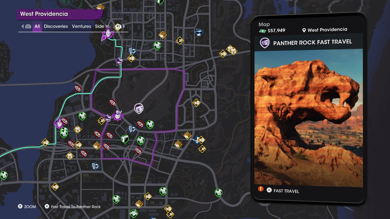 A fast travel spot opened in Saints Row.