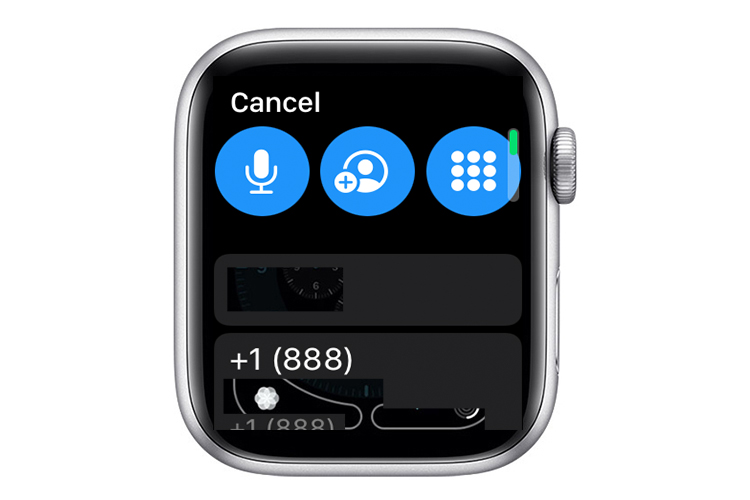 Apple Watch face share interface.