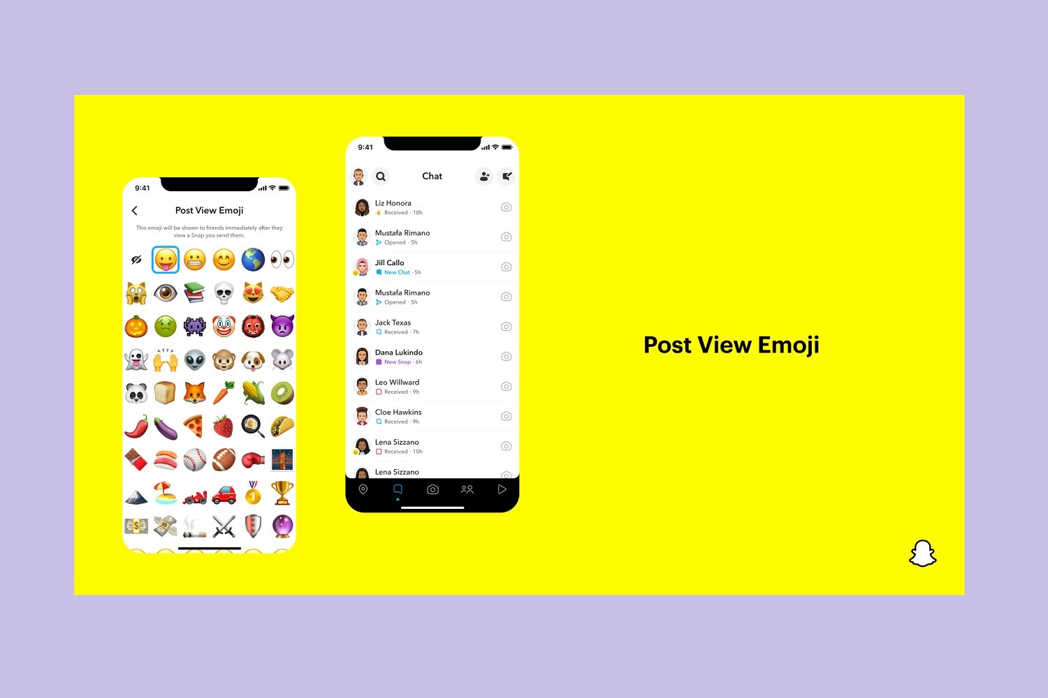 The new Snapchat Plus feature on mobile: post view emoji.