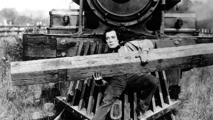 Buster Keaton em O General.