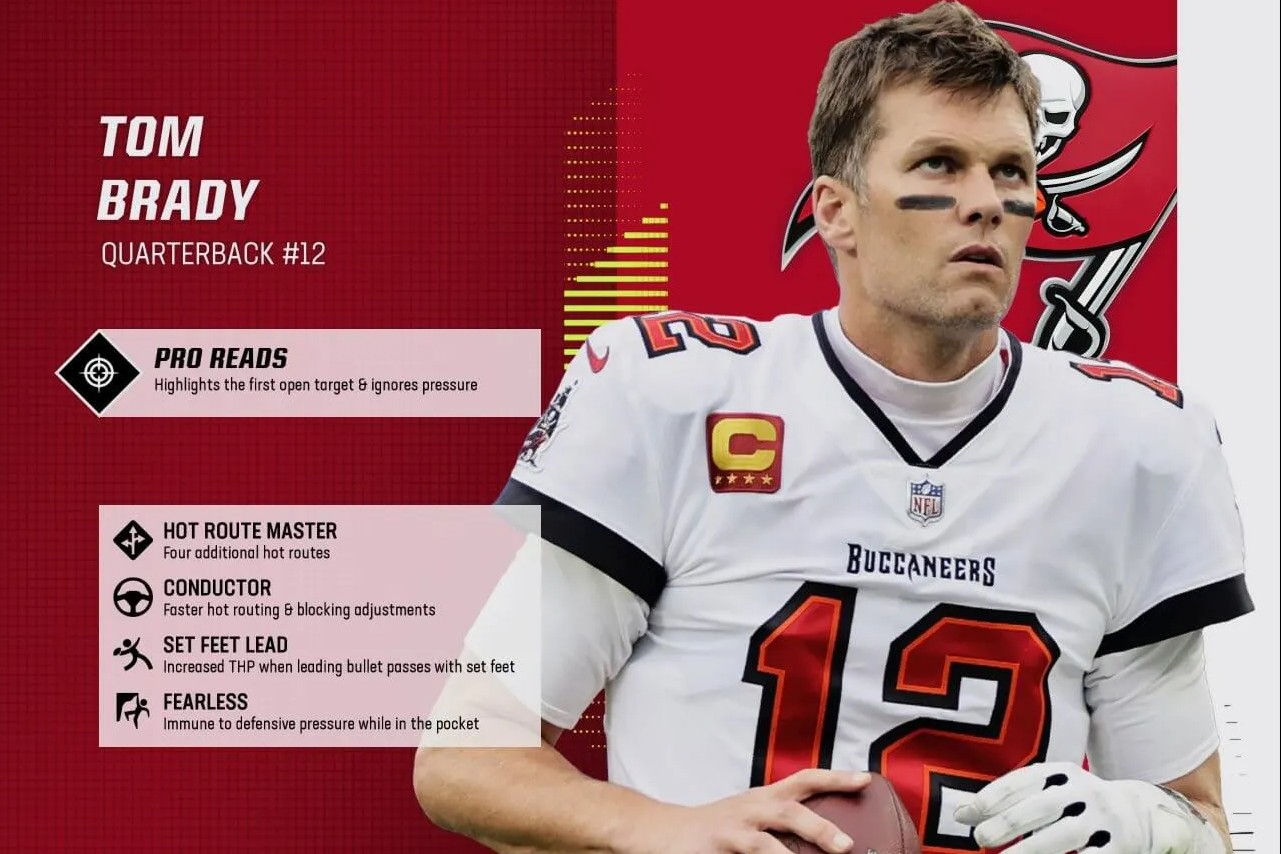 Tom Brady's superstar abilities in Madden 23.