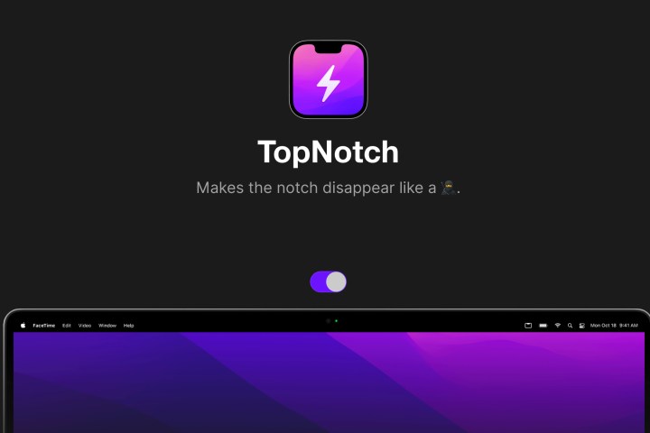 TopNotch home screen. 