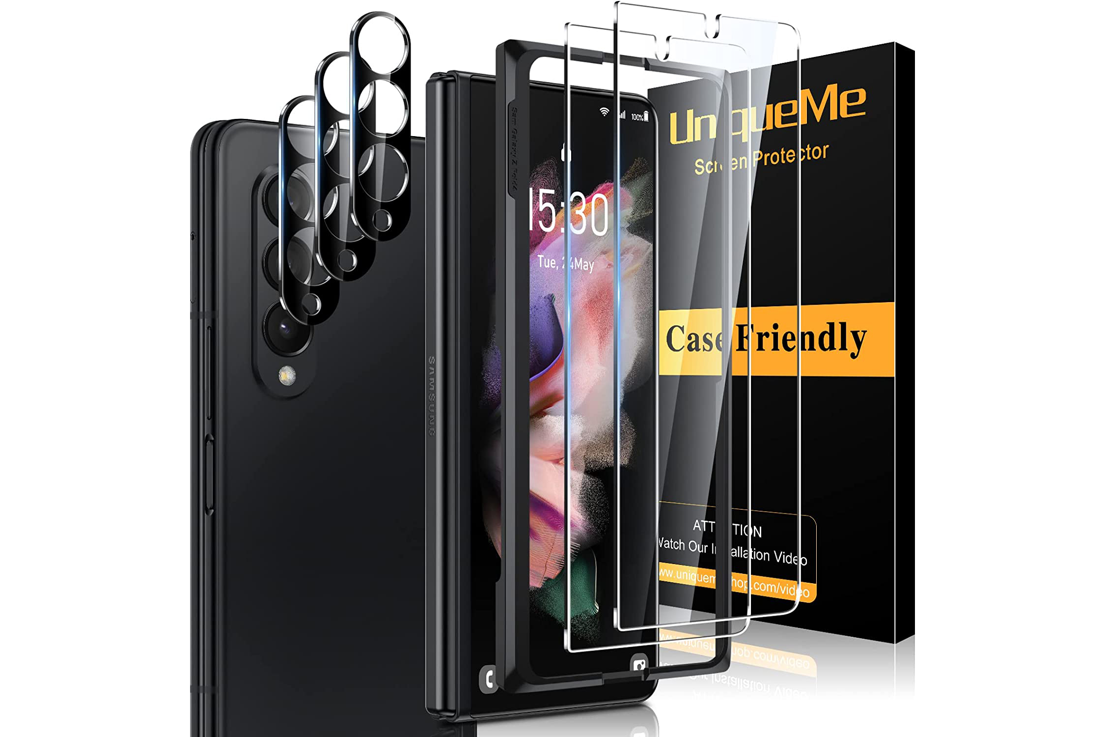 Protector de pantalla UniqueMe para Samsung Galaxy Z Fold 4 5G.