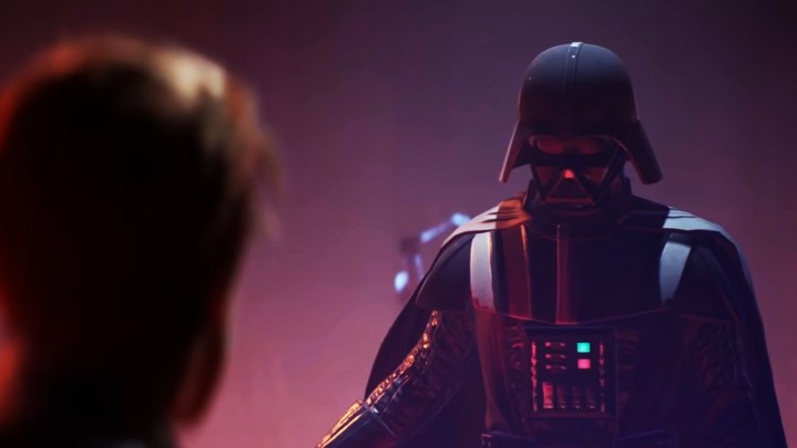 Vader in Fallen Order appearing before Cal after killing the Ninth Sister.