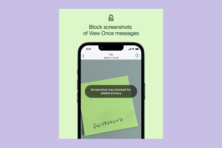 WhatsApp screenshot blocking feature.