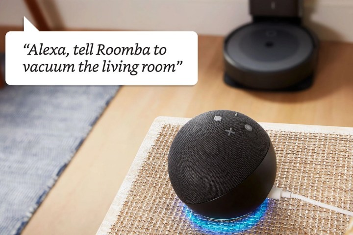 Echo hablando con Roomba