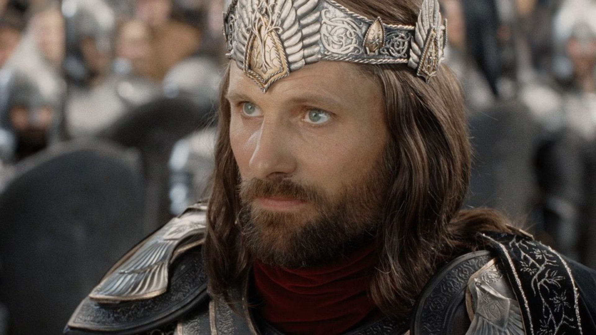 Viggo Mortensen como Aragorn em O Senhor dos Anéis