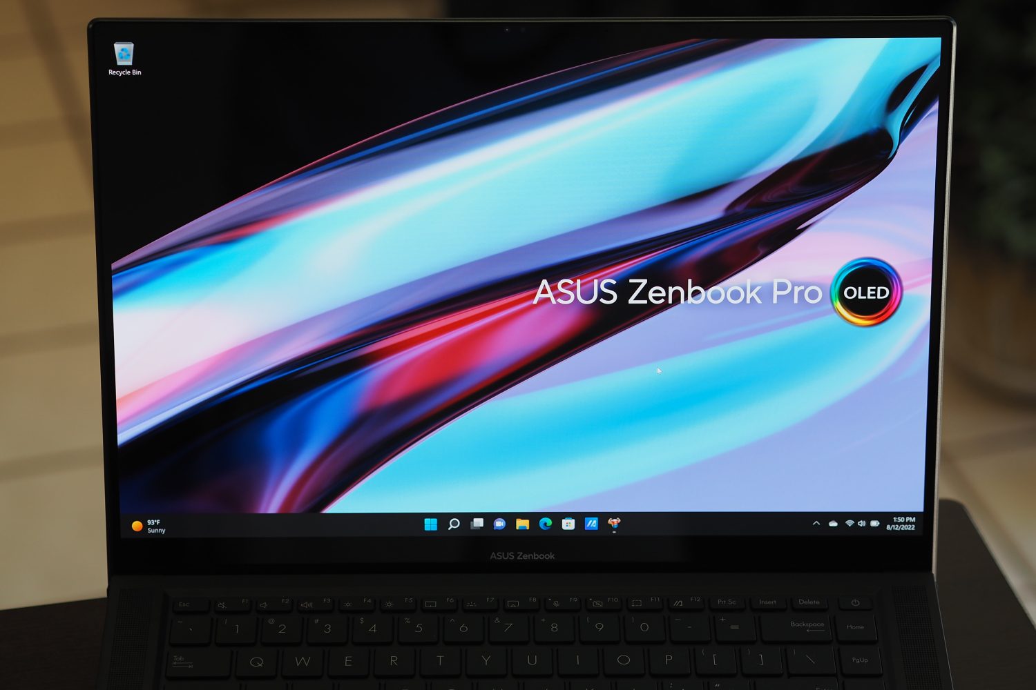 Asus ZenBook Pro 16X front view showing display.