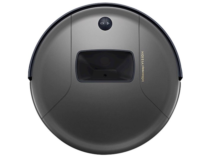 The bObsweep PetHair Vision Robot Vacuum, viewed from the top, on a white background.