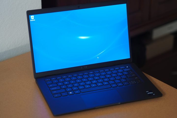 Dell Latitude 7330 UL front angled view showing display and keybaord deck.
