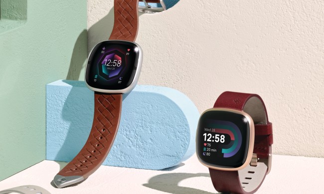 Lifestyle photo of the Fitbit Versa 4 and Fitbit Sense 2.