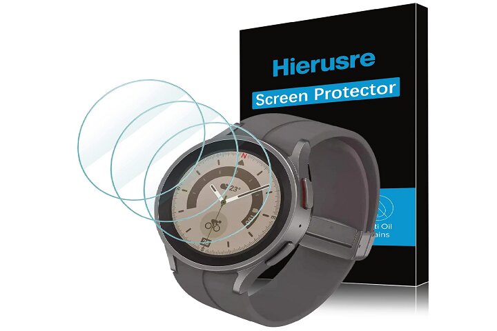 محافظ صفحه نمایش Hierusre Galaxy Watch 5 Pro.