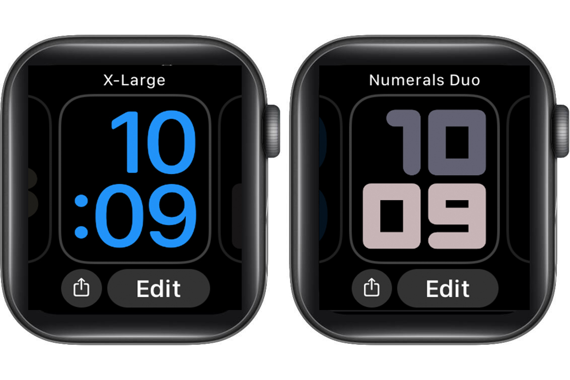 Carátulas de Apple Watch que ahorran batería.