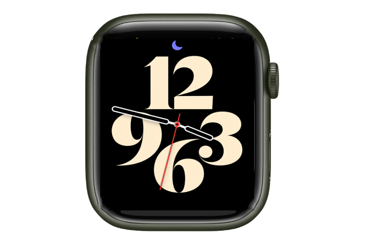 Esfera de la hora del Apple Watch.