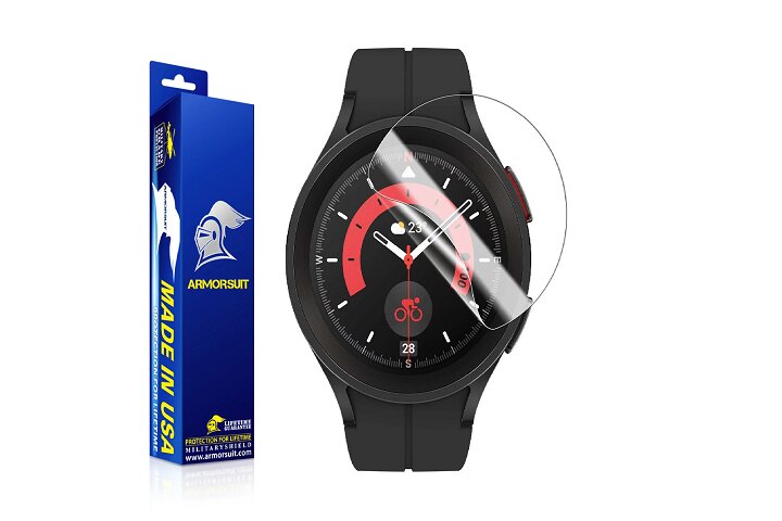 محافظ صفحه نمایش 6 بسته ArmorSuit MilitaryShield برای Samsung Galaxy Watch 5 Pro.