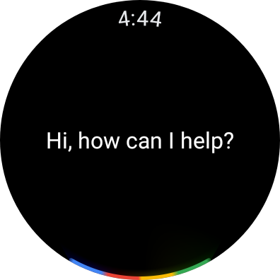 Google Assistant on Galaxy Watch 5.