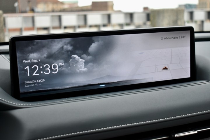 Touchscreen in the 2023 Genesis Electrified G80.