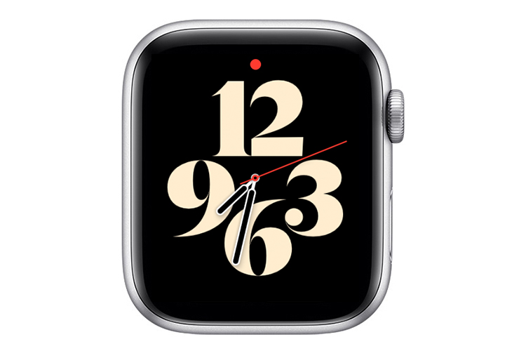Wskaźnik czerwonej kropki dla Apple Watch.