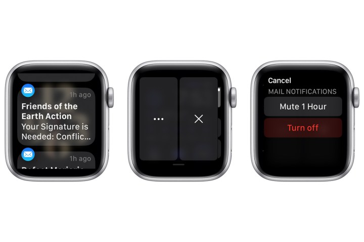 Apple Watch notification controls.