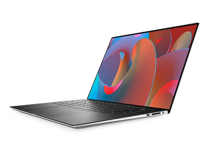 Dell XPS 15 laptop on white background.