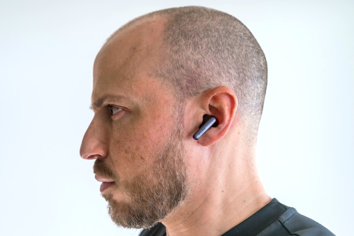 Side view of Earfun Air S earbuds.