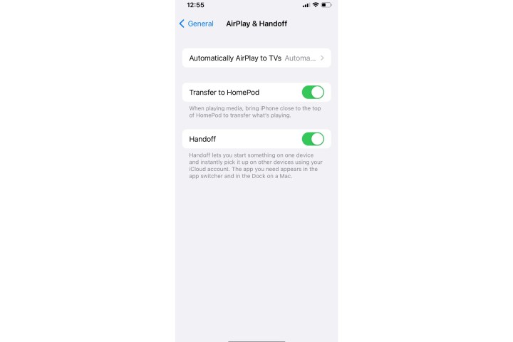 Enable Handoff on iPhone.